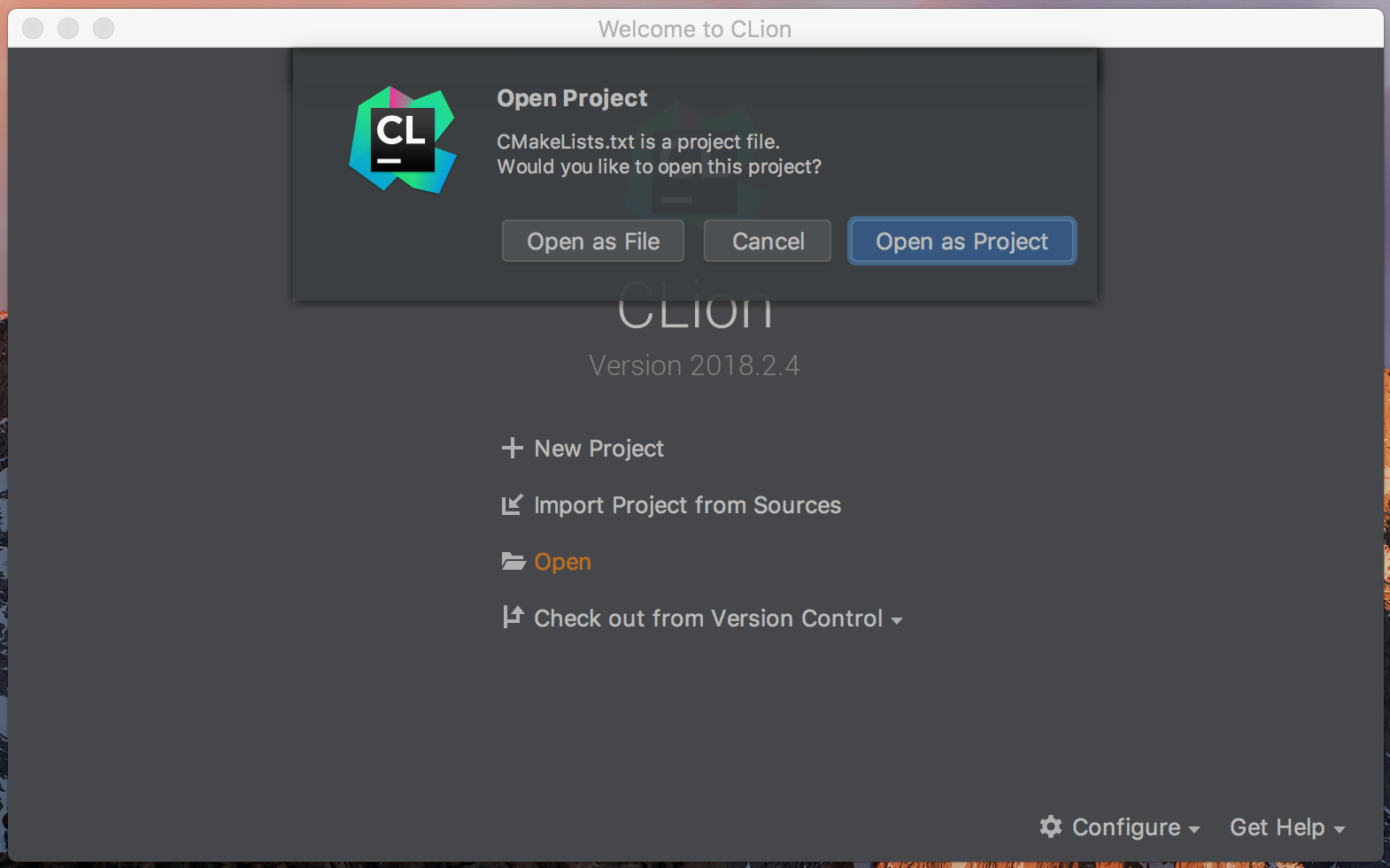 CLion - open project (3)